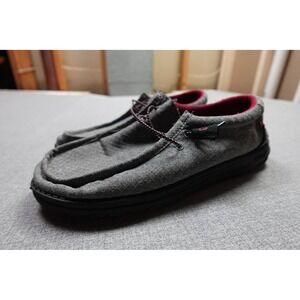 Hey Dude Wally Eco Ascend Shoes Mens Size 10 Gray Ripstop Lightweight Comfort